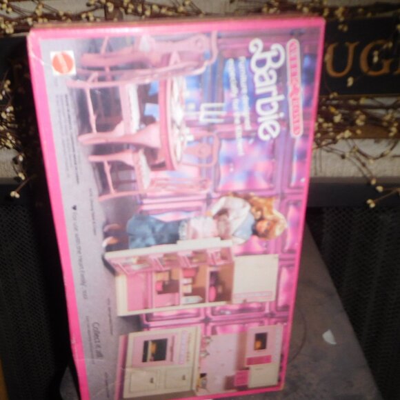 Vintage Barbie Dining Table & Chairs - Picture 2 of 2